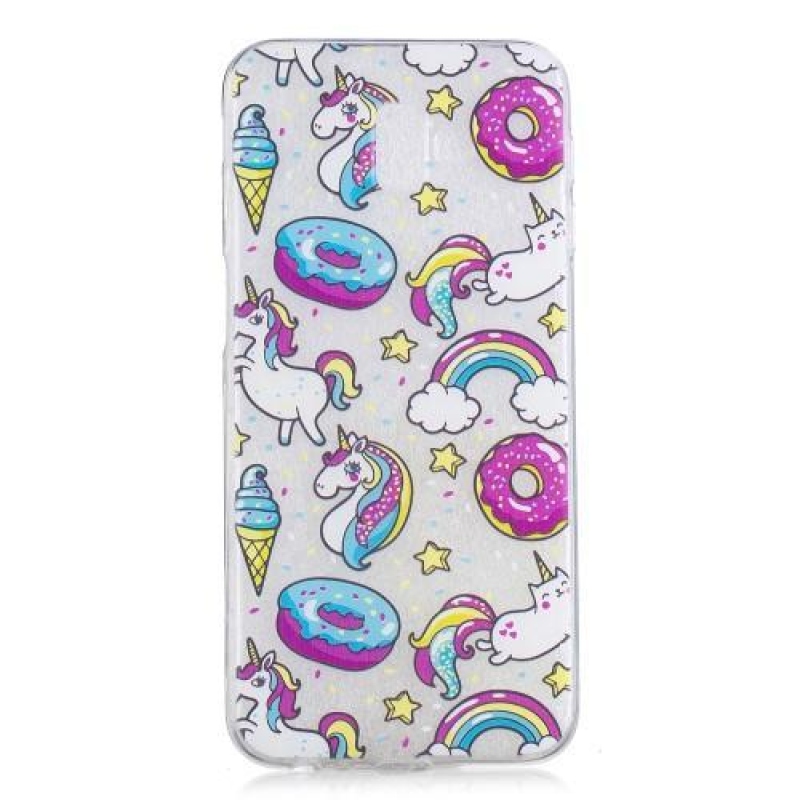 Gél tok nyomtatás Samsung Galaxy J6+ - fánkok