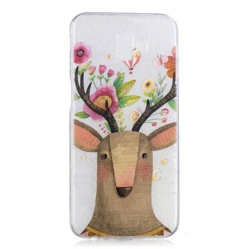Gél tok nyomtatás Samsung Galaxy J6+ - szarvas