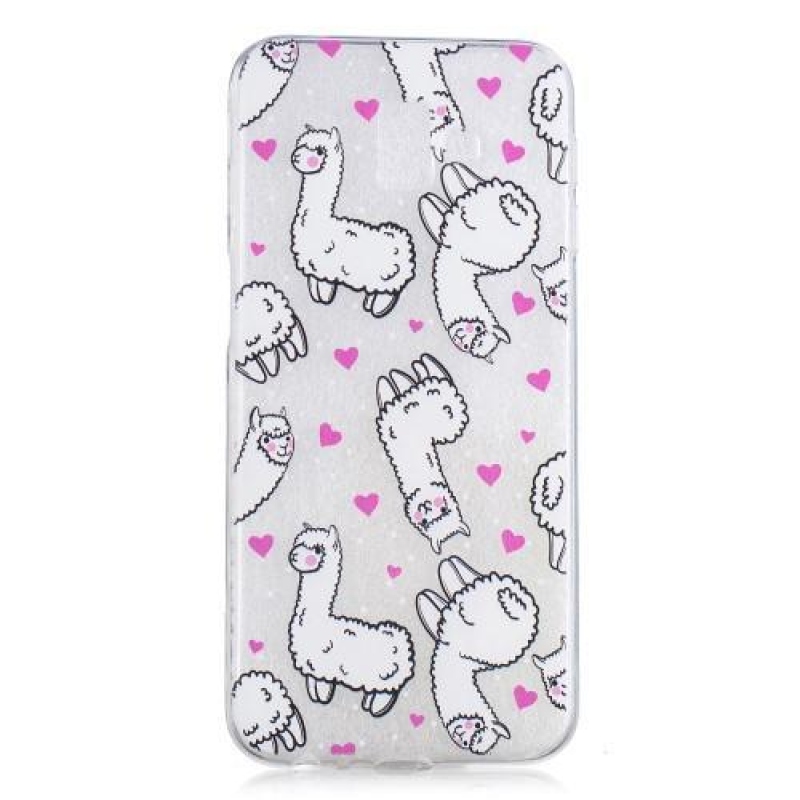 Nyomtatott zselés tok Samsung Galaxy J6+ készülékhez - lama