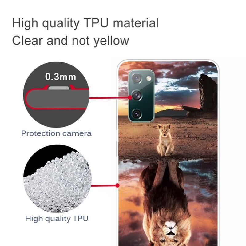 Gél tok nyomtatás Samsung Galaxy S20 FE/S20 FE 5G - oroszlán