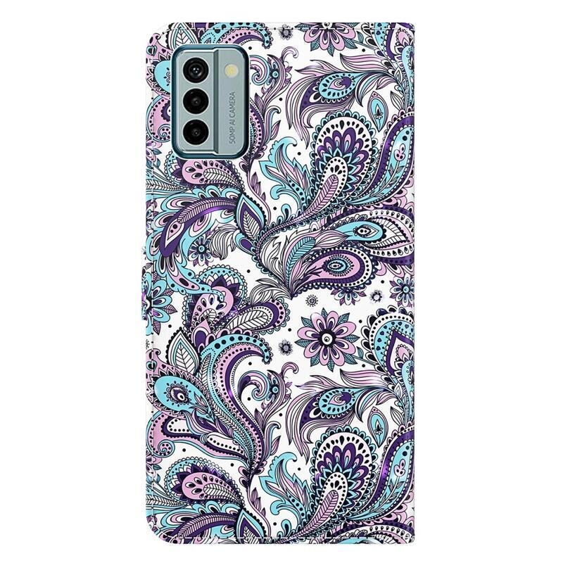 Nyomtatott könyvtáska Nokia G22 készülékhez - kasmír minta