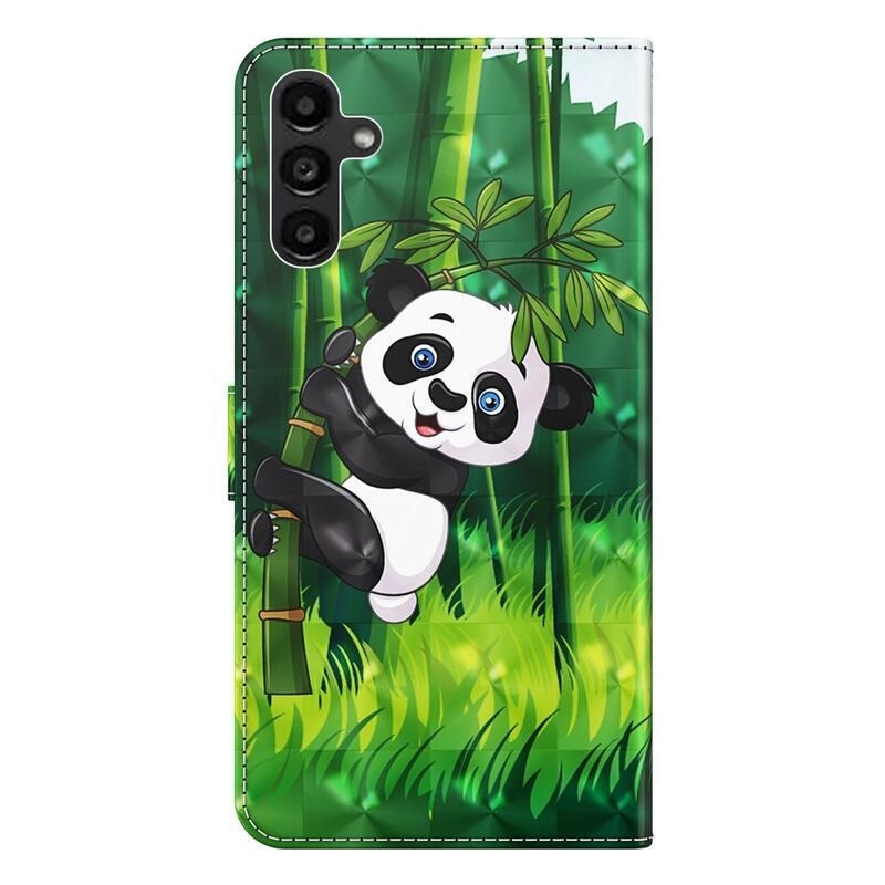 Nyomtatott könyv tok a Samsung Galaxy A14 4G/5G készülékhez - panda bambuszon