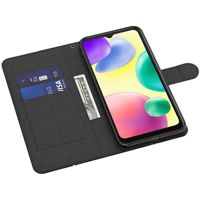 Nyomtatott könyv tok a Xiaomi Redmi 10A számára - absztrakt minta