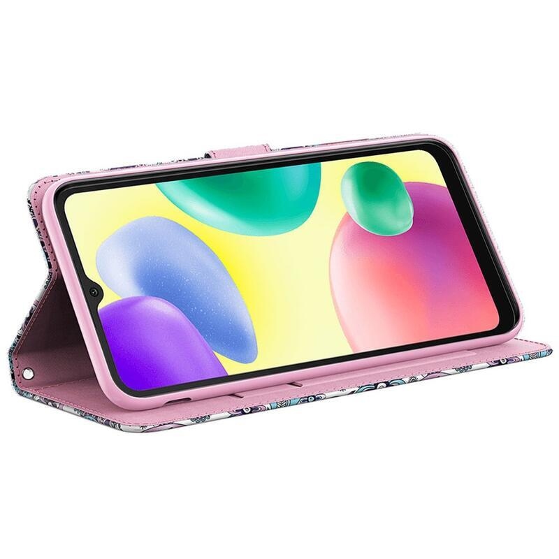 Nyomtatott könyv tok Xiaomi Redmi 10A - kasmír minta