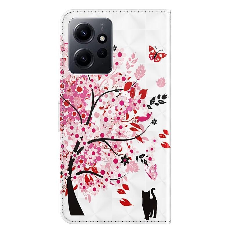 Nyomtatott könyv tok Xiaomi Redmi Note 12 4G - virágzó fa