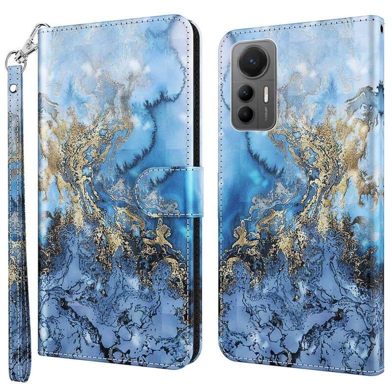 Nyomtatott pénztárca tok Xiaomi 12 Lite-hoz - absztrakt minta