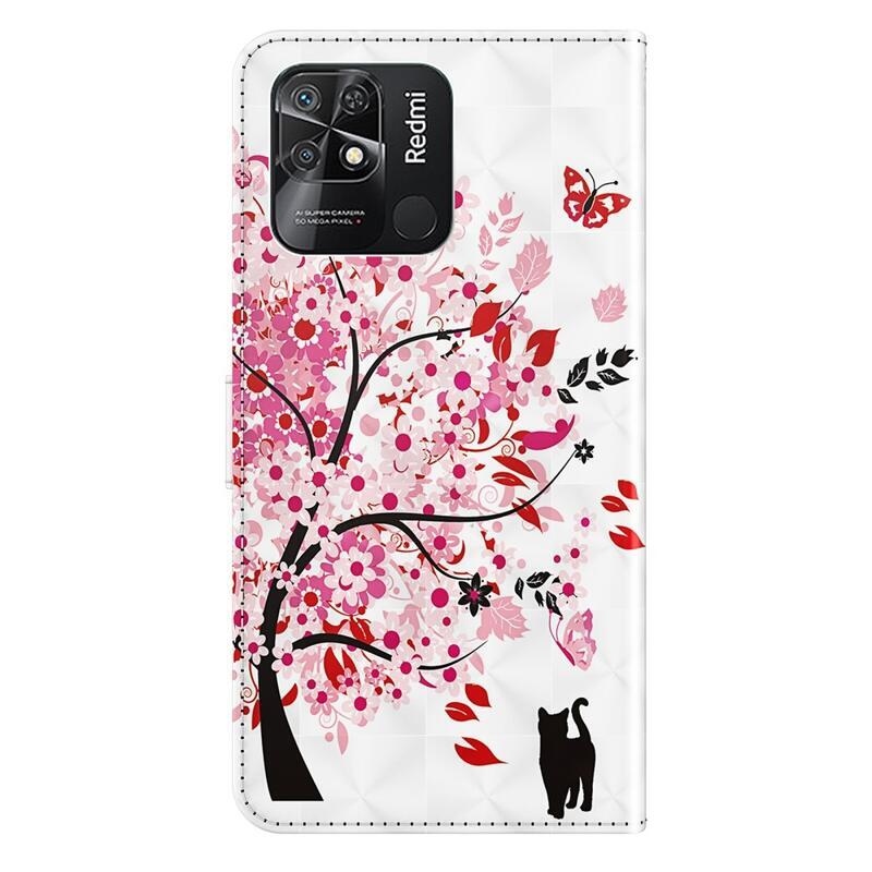 Nyomtatás pénztárca tok Xiaomi Redmi 10C - virágzó fa