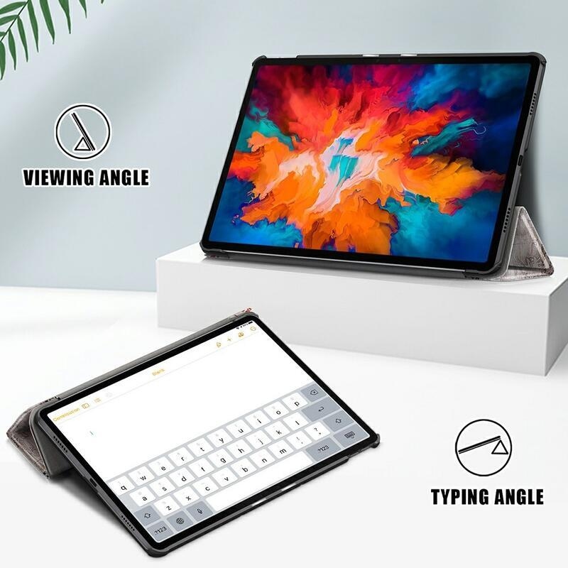 Nyomtatható pozicionálható tok Lenovo Tab P11 Pro - Eiffel-toronyhoz