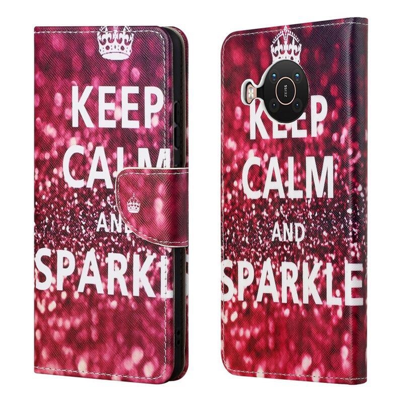 Nyomtatás PU bőr pénztárca tok Nokia X10/X20 - nyugalom