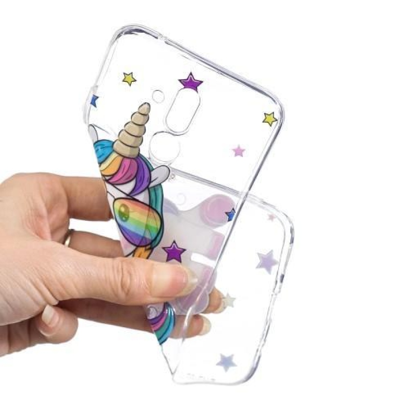 Szilikon tok nyomtatás a Huawei Mate 20 Lite mobilhoz - egyszarvú