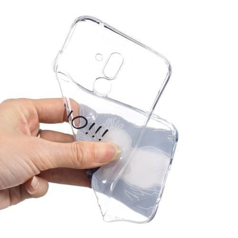 Szilikon tok nyomtatás a Huawei Mate 20 Lite mobilhoz - macska