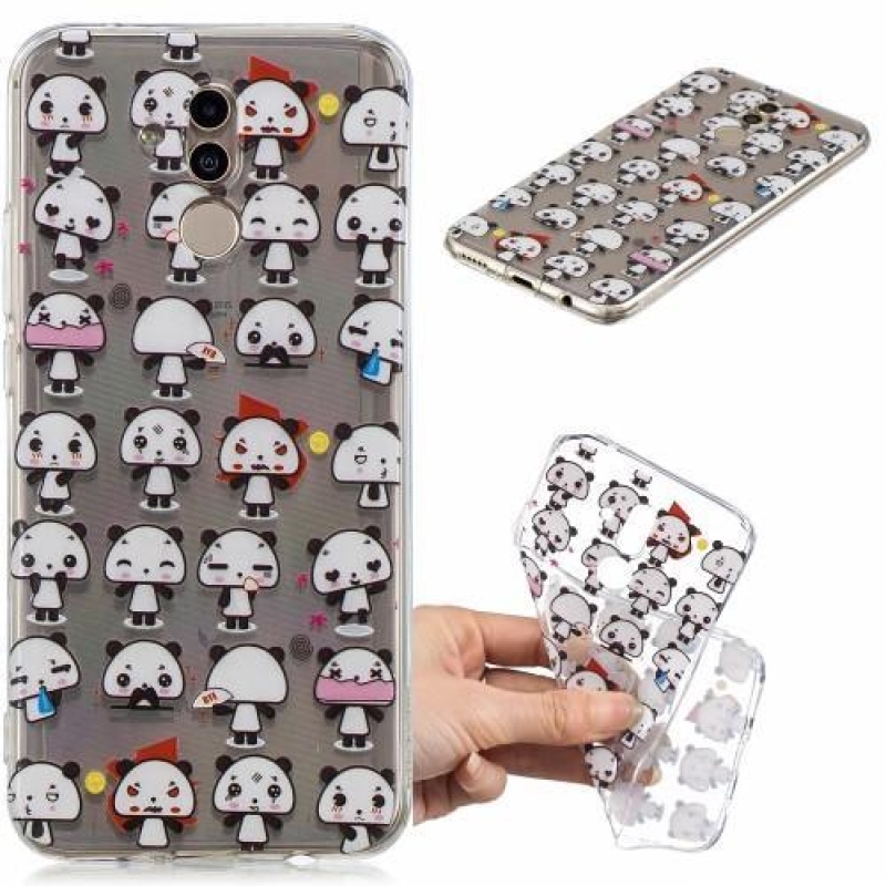 Szilikon tok nyomtatás a Huawei Mate 20 Lite mobilhoz - pandák