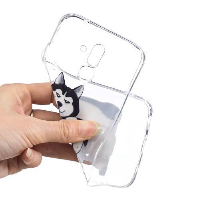 Szilikon tok nyomtatása a Huawei Mate 20 Lite mobilhoz - kutyák