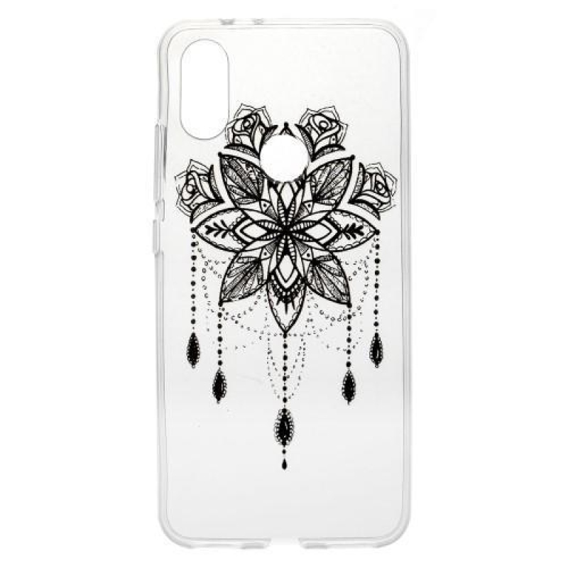 Nyomtatott szilikon tok Xiaomi Mi 8-hoz - csipke