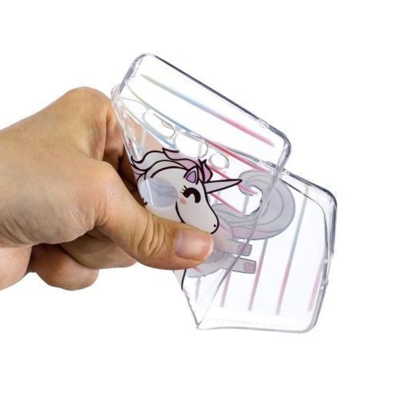 Nyomtatott szilikon tok Sony Xperia XZ2 Compact készülékhez - egyszarvú