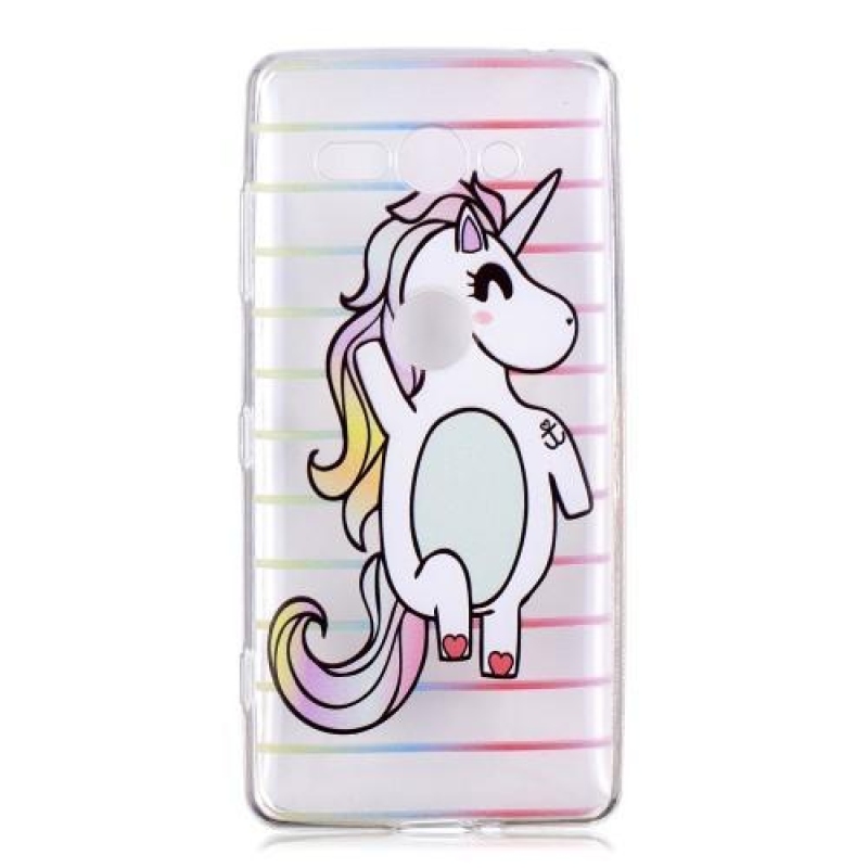 Nyomtatott szilikon tok Sony Xperia XZ2 Compact készülékhez - egyszarvú