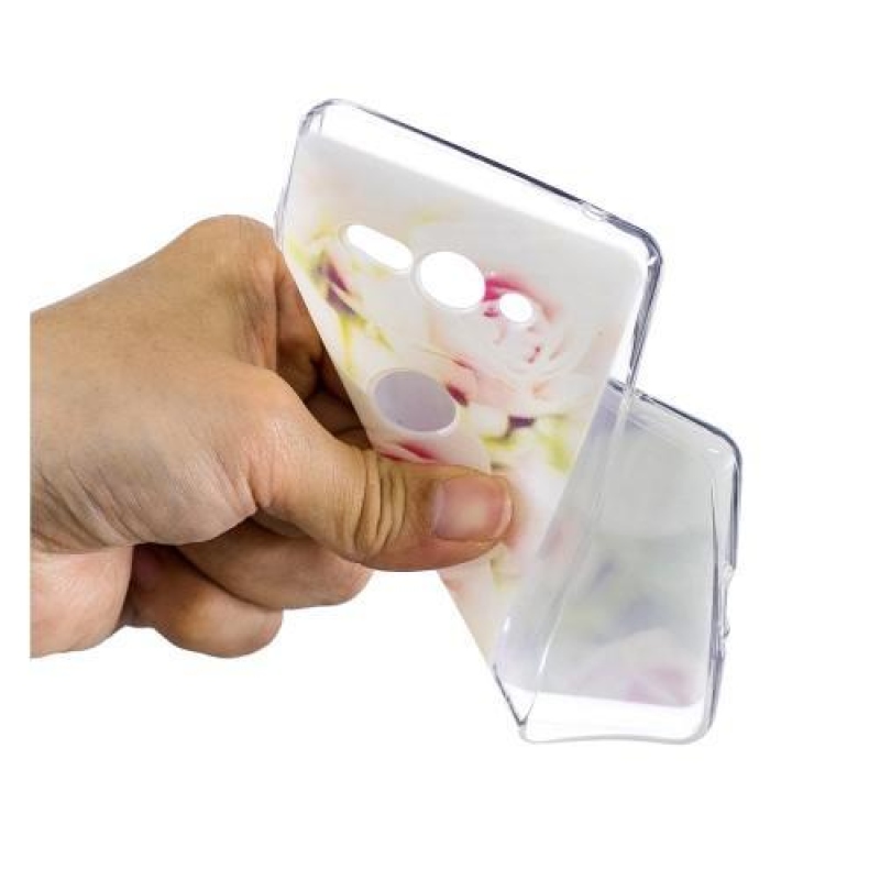 Nyomtatott szilikon tok a Sony Xperia XZ2 Compact készülékhez - rózsaszínű