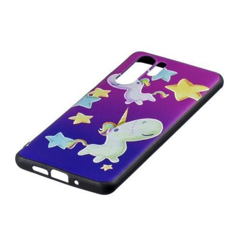 Printie zselés tok Huawei P30 Pro készülékhez - egyszarvú