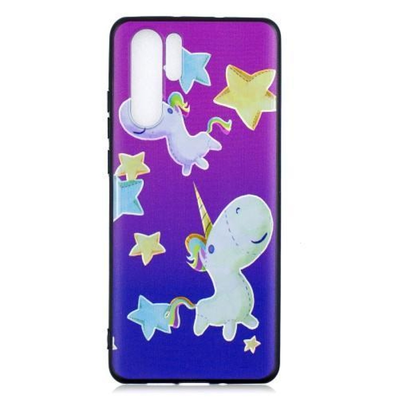 Printie zselés tok Huawei P30 Pro készülékhez - egyszarvú