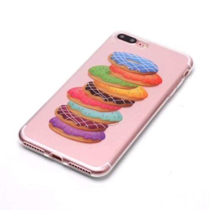 Printy zselés tok iPhone 8 Plus és 7 Plus készülékhez - fánkok