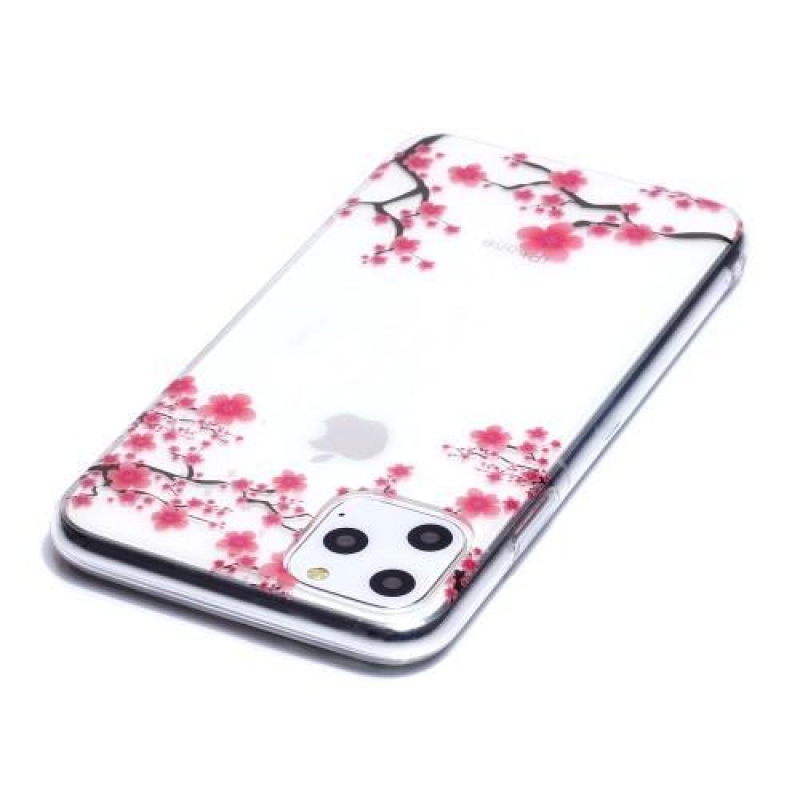 Printy zselés mobiltáska Apple iPhone 11 Pro Max 6.5 (2019) - rózsaszín virágok
