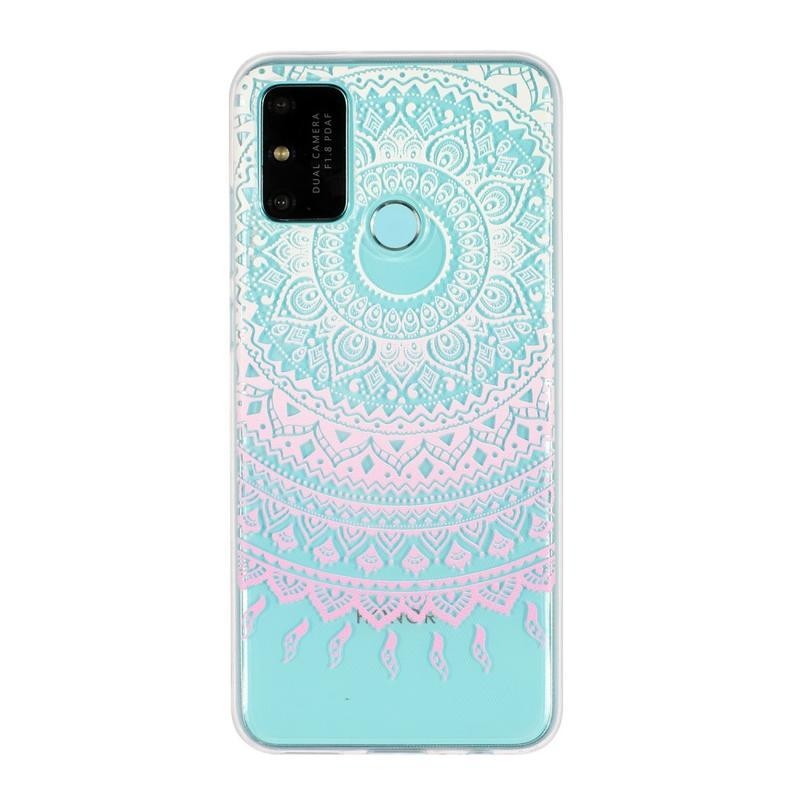 Printy zselés tok Honor 9A - rózsaszín mandala