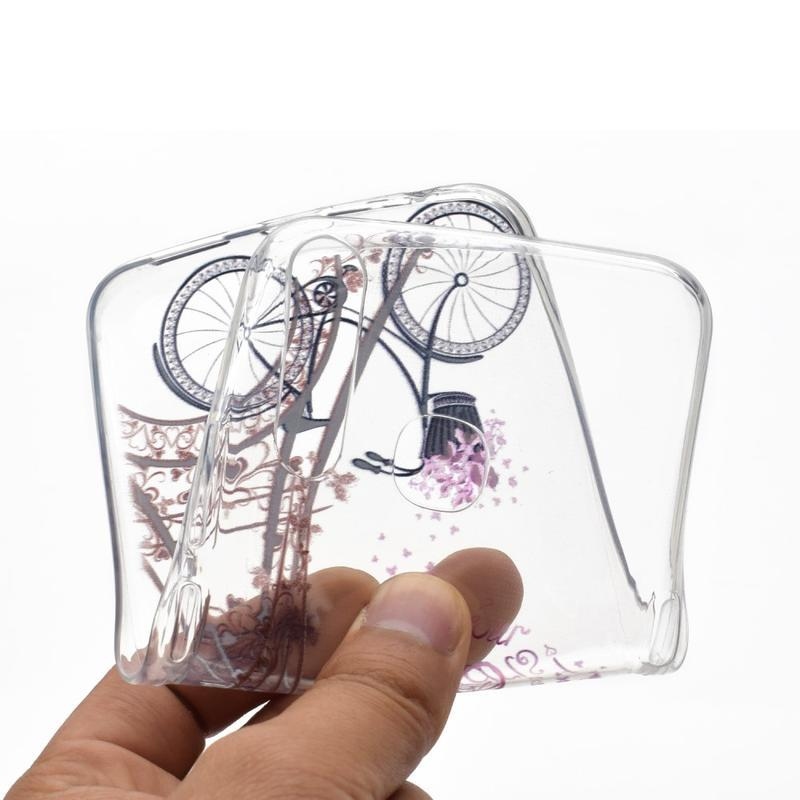 Printy zselés tok mobil Huawei P40 Lite E - Eiffel-torony és kerék