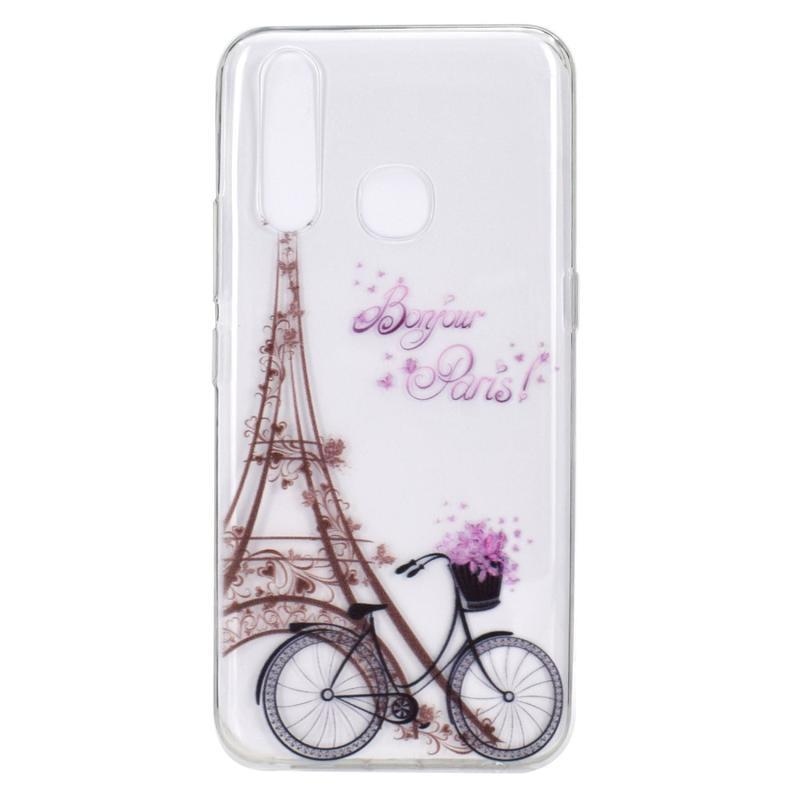 Printy zselés tok mobil Huawei P40 Lite E - Eiffel-torony és kerék