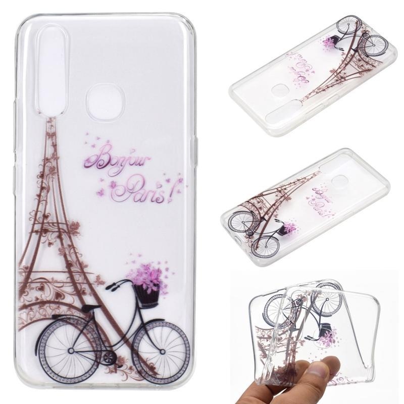 Printy zselés tok mobil Huawei P40 Lite E - Eiffel-torony és kerék