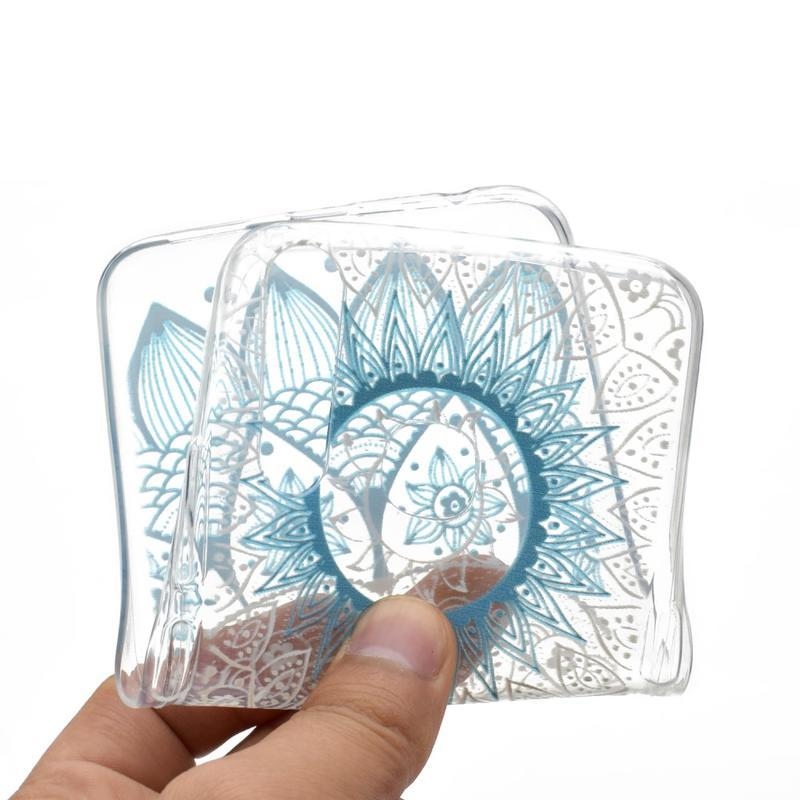 Printy zselés tok mobil Huawei P40 Lite E - kék mandala