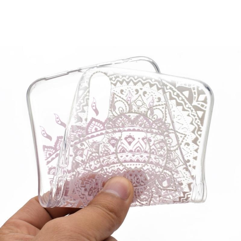 Printy zselés tok mobil Huawei P40 Lite E - rózsaszín mandala