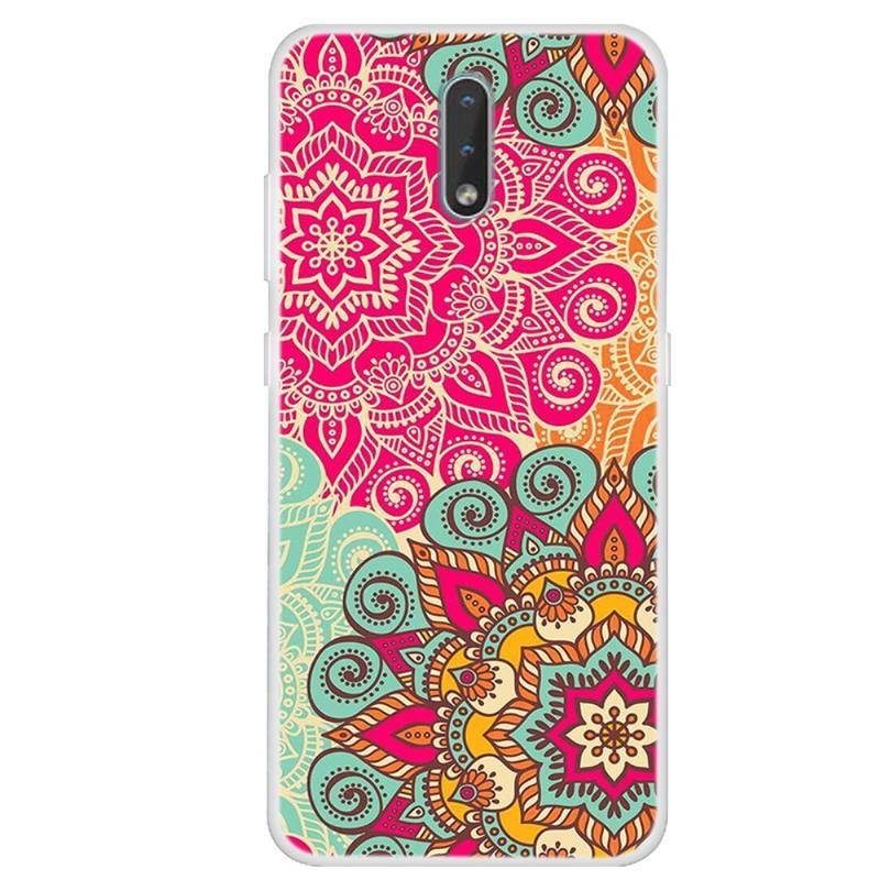 Printy zselés tok Nokia 2.3 mobilhoz - színes virágok