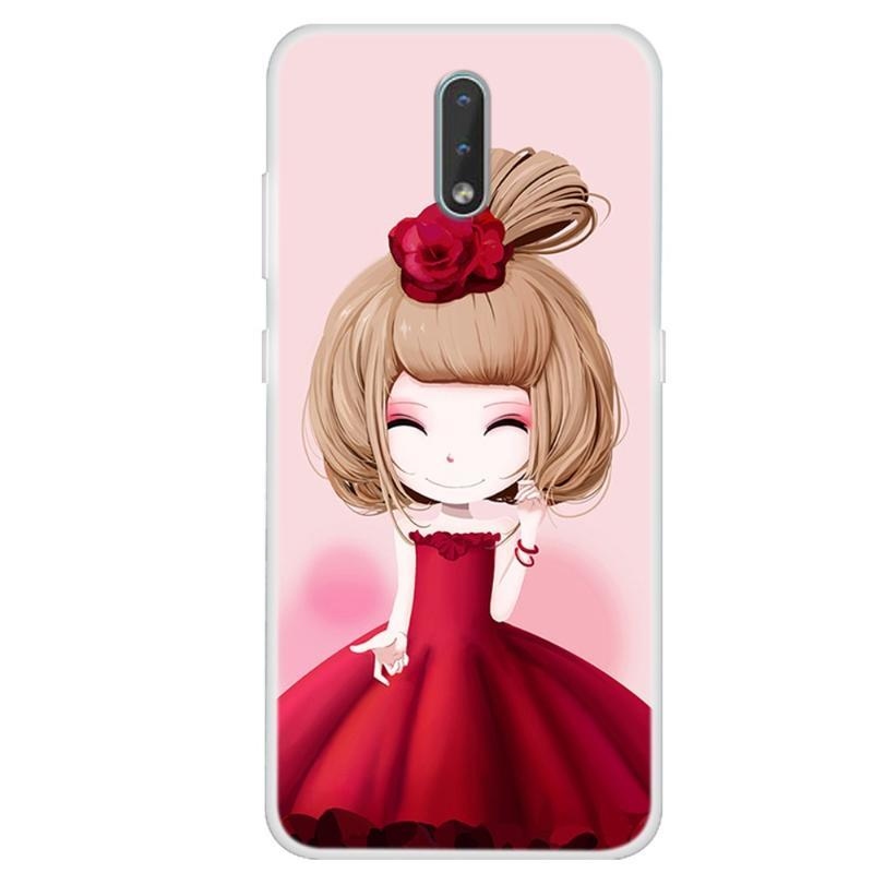 Printy zselés mobiltáska Nokia 2.3 - aranyos lány