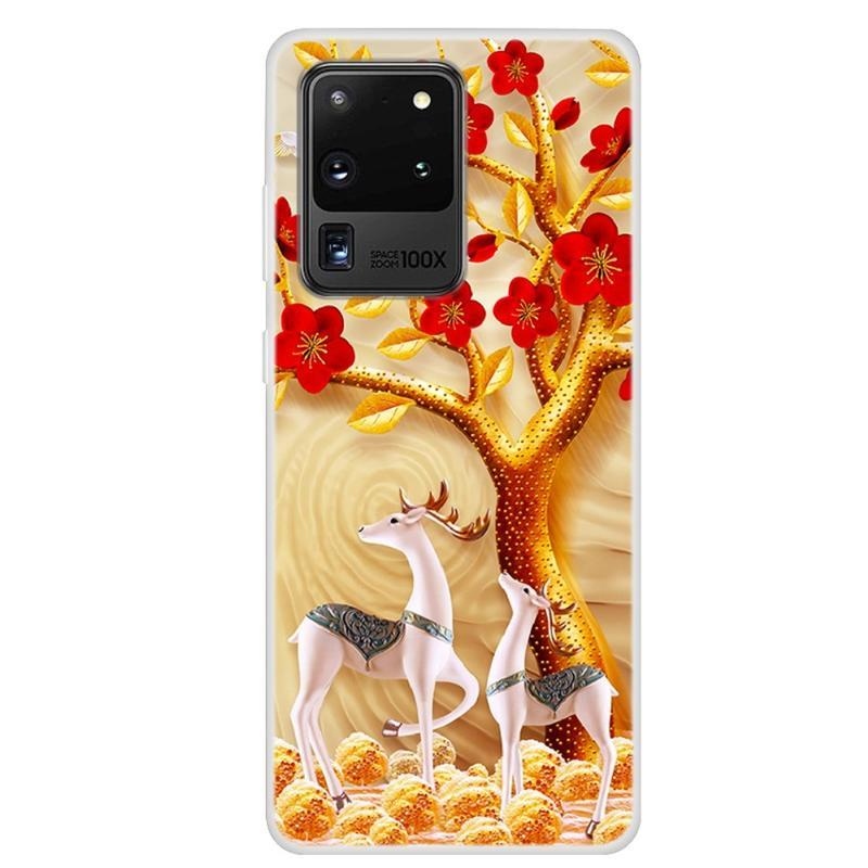 Printy zselés tok mobil Samsung Galaxy S20 Ultra - rénszarvas a fán
