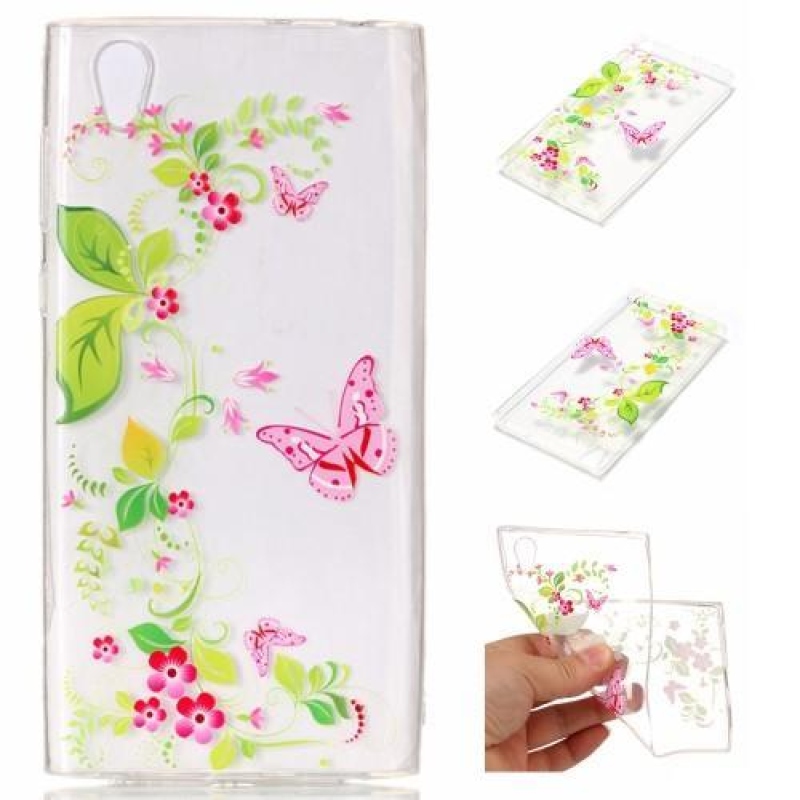 Printy zselés tok Sony Xperia L1 - virágok és pillangók