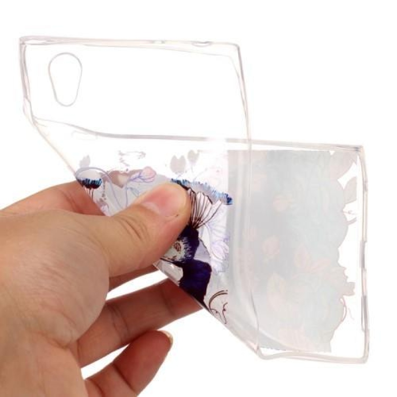 Printy zselés tok Sony Xperia L1 - pávák