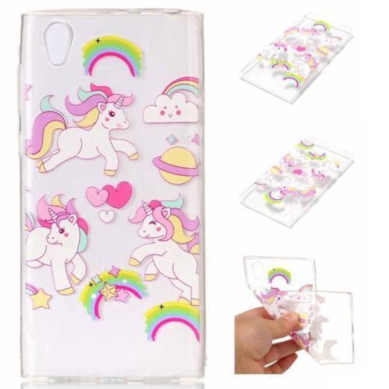 Printy zselés tok Sony Xperia L1 - boldog egyszarvúak