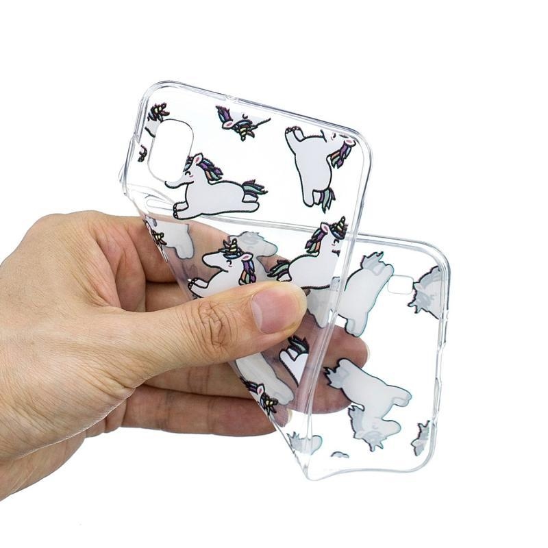 Printy zselés tok Samsung Galaxy A10 készülékhez - egyszarvúak