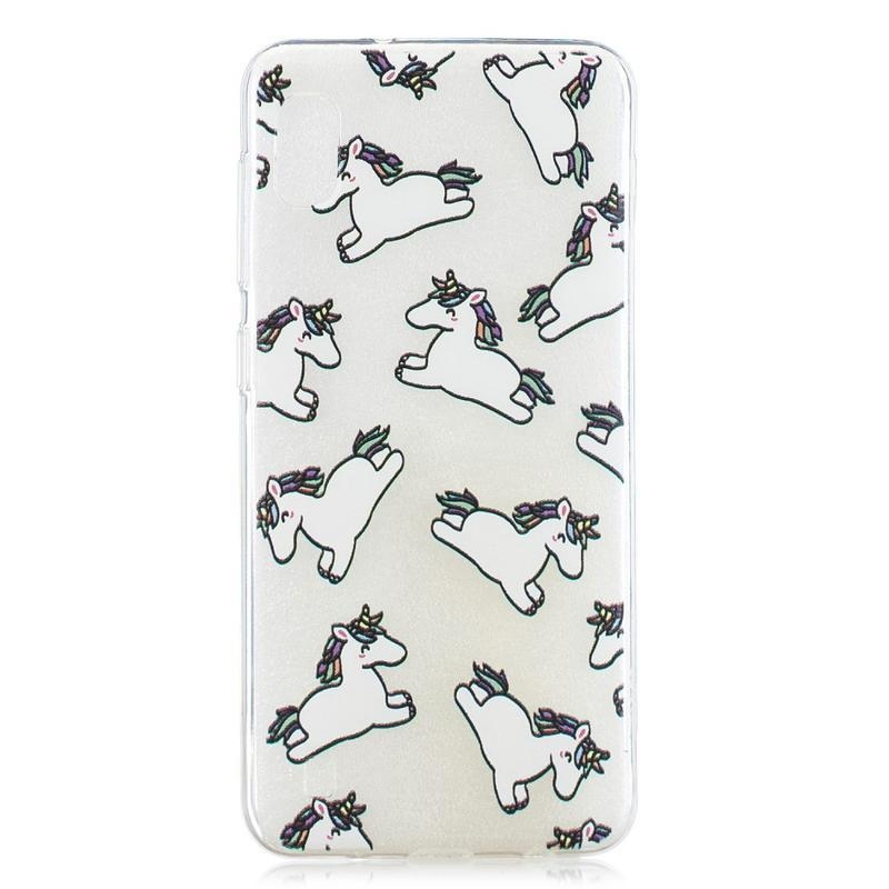 Printy zselés tok Samsung Galaxy A10 készülékhez - egyszarvúak