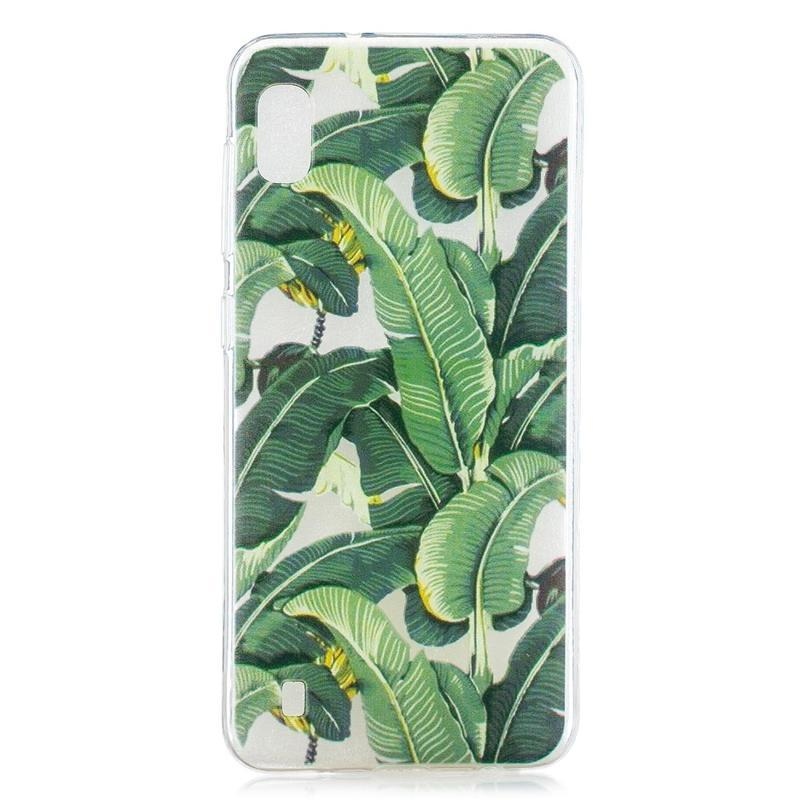 Printy zselés tok Samsung Galaxy A10 készülékhez - banánlevelek