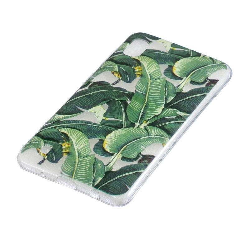 Printy zselés tok Samsung Galaxy A10 készülékhez - banánlevelek