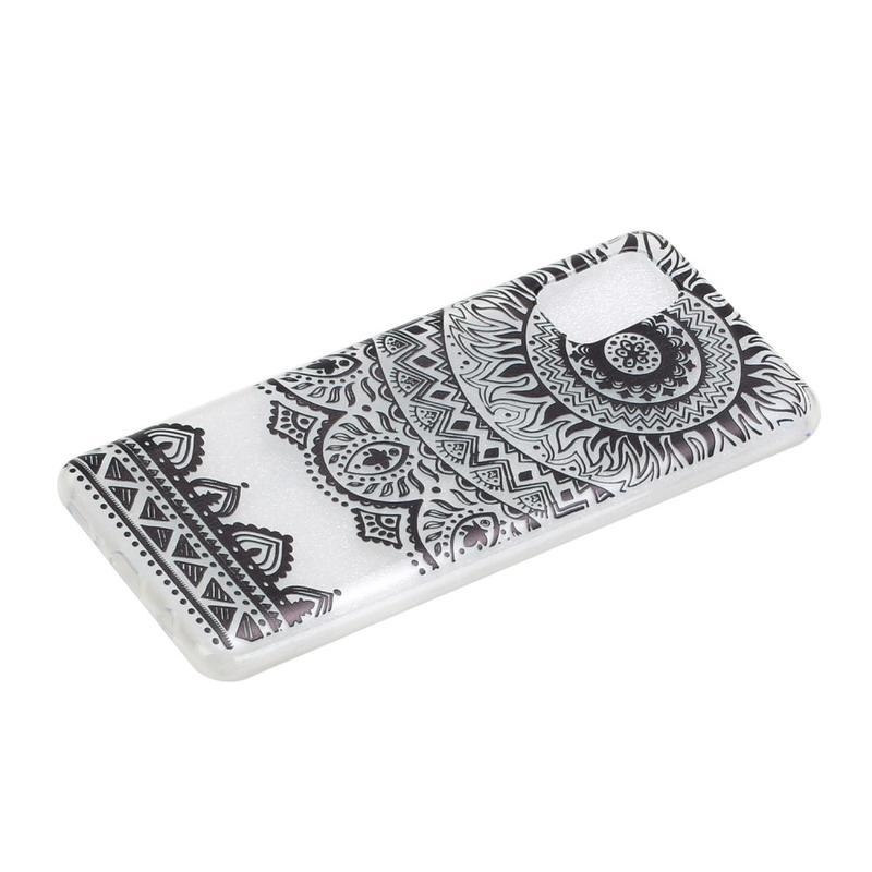 Printy zselés tok mobilhoz Samsung Galaxy A31 - fekete mandala