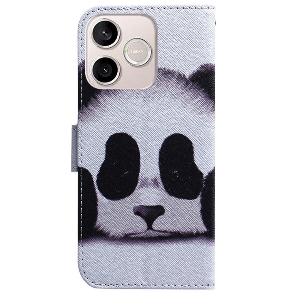 Printy könyv tok a Honor 600 Lite 5G-hez - panda