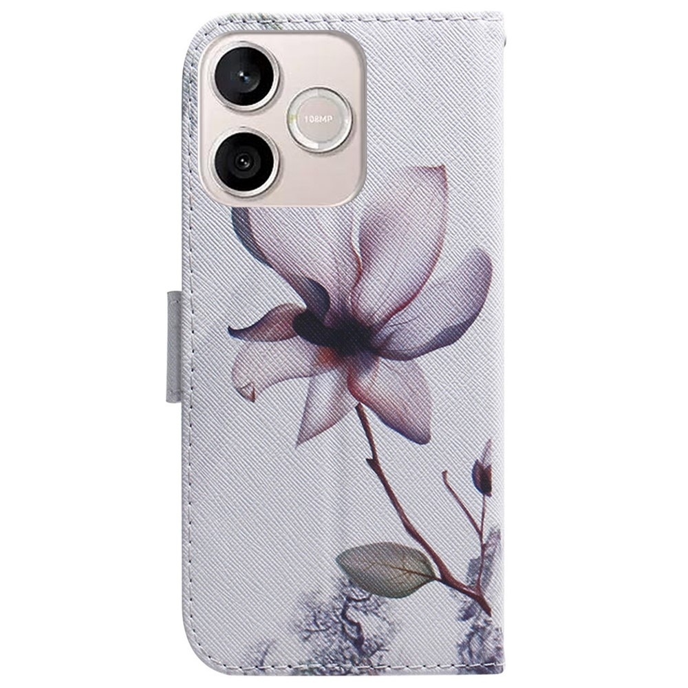 Printy könyvtáska Honor 600 Lite 5G - rózsaszín virág