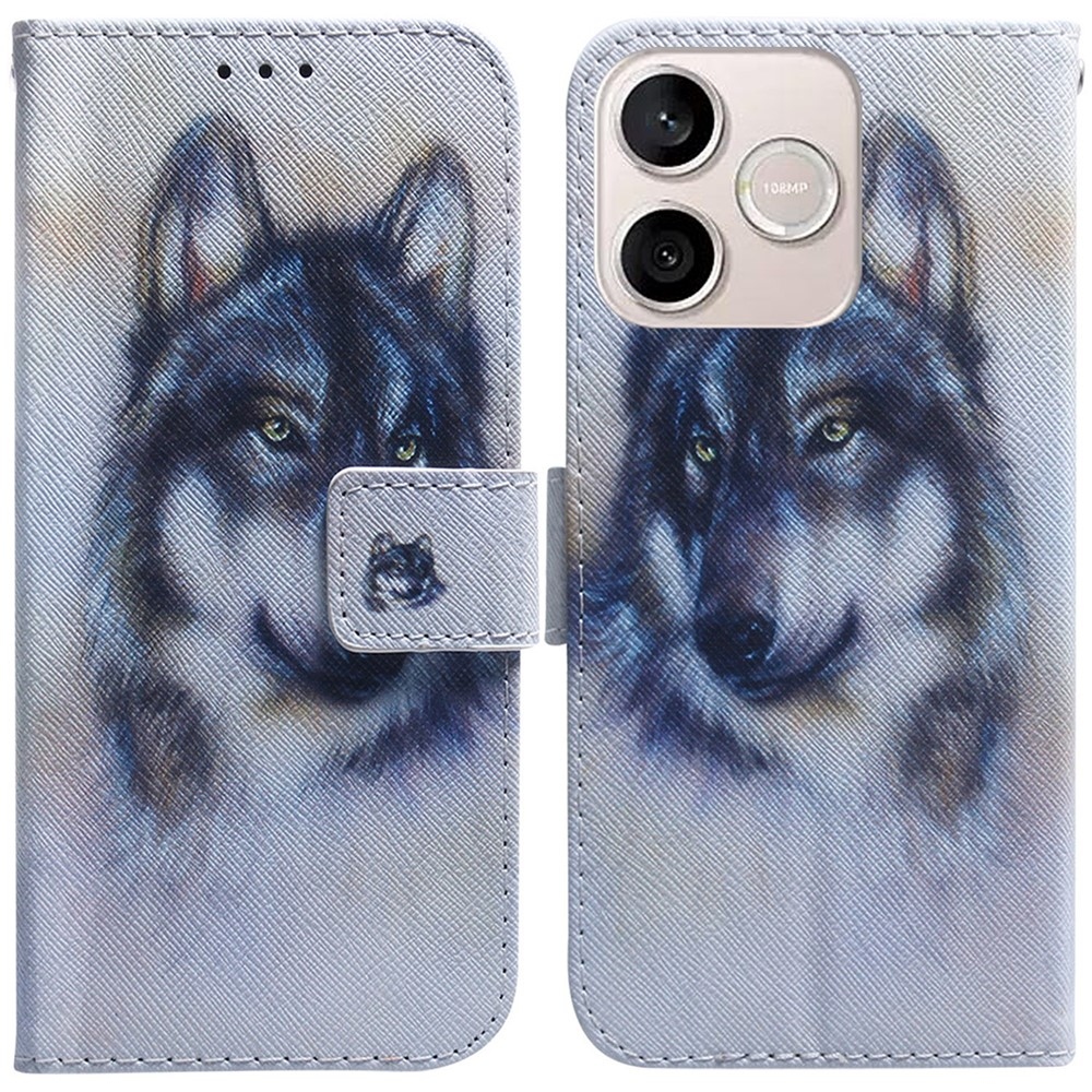 Printy könyvtáska a Honor 600 Lite 5G készülékhez - farkas