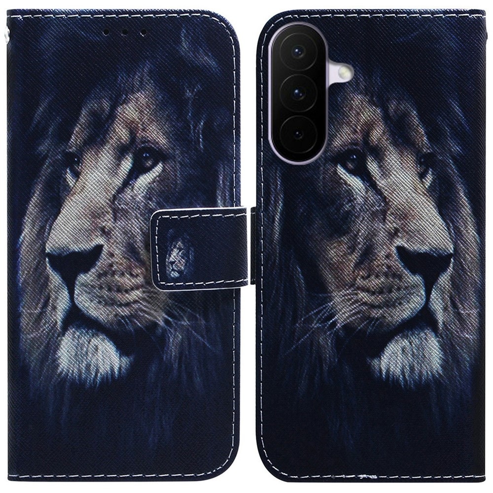Printy könyv tok Samsung Galaxy A27 készülékhez - oroszlán