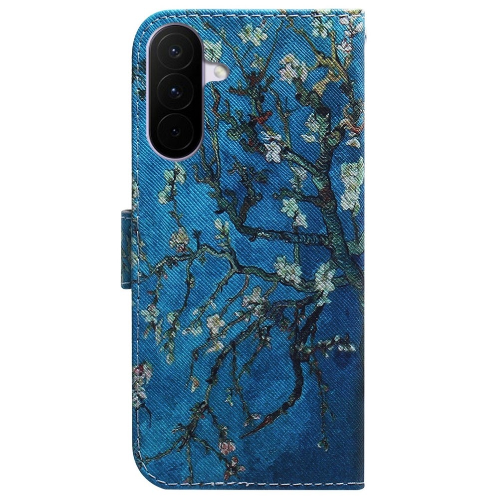 Printy könyv tok Samsung Galaxy A27 készülékhez - fa virágokkal