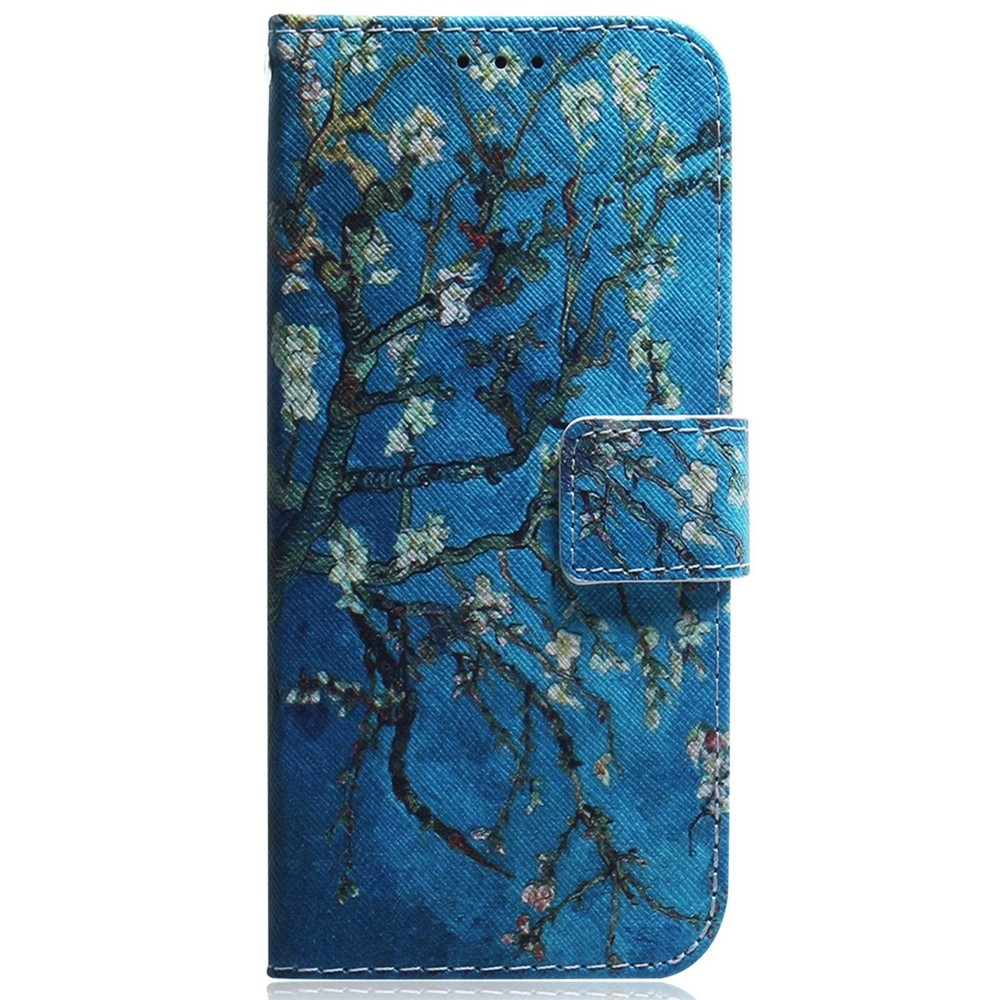 Printy könyv tok Samsung Galaxy A27 készülékhez - fa virágokkal