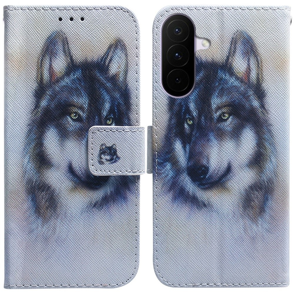 Printy könyvtáska Samsung Galaxy A27 készülékhez - farkas