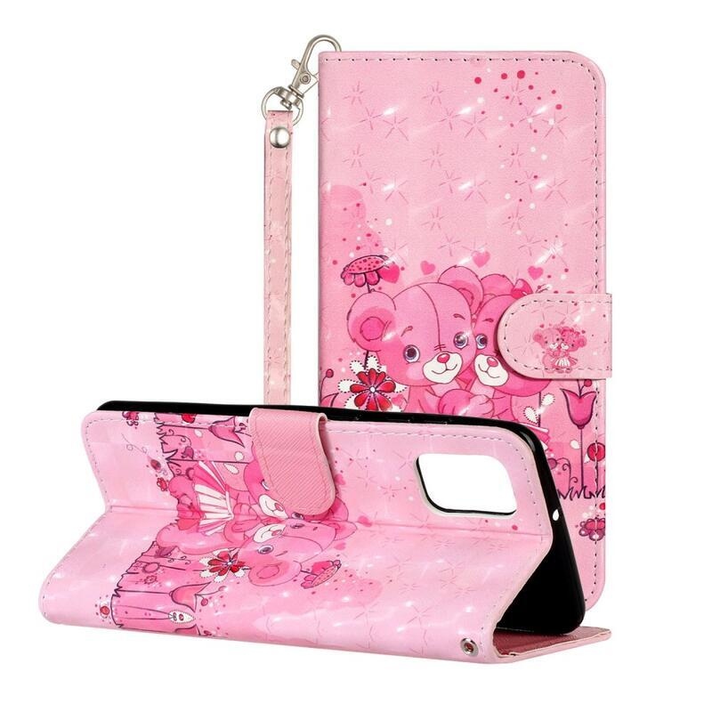 Printy pénztárca tok Samsung Galaxy A02s (164.2x75.9x9.1mm) - mackókkal